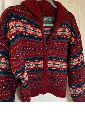 American Eagle Fair Isle Zip Cardigan sweater NWOT!